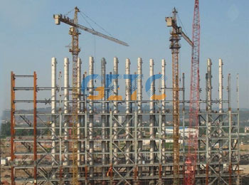 塔设备安装现场